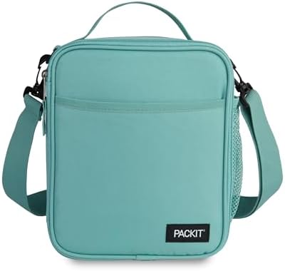 PackIt Freezable Crossbody Lunch Box, Sage