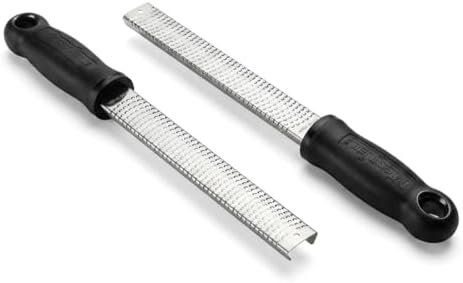 Microplane Classic Twin Pack - 12" Black Zester Grater with Surgical-Grade Stainless Steel Blade