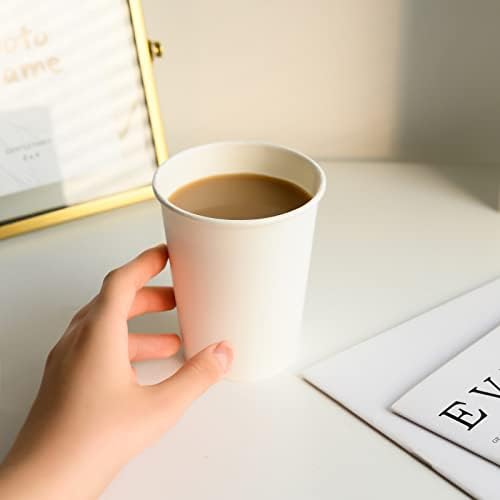 RACETOP Paper Coffee Cups 12 oz 300 Pack, Disposable Hot Paper Cups