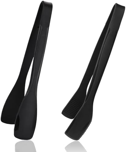 SOLEADER 11 Inch Silicone Tongs for Cooking Heat Resistant, Lightweight Non-Scratch Stainless Steel, Kitchen & BBQ Tools with Silicone Tips for Flipping Fish, Steak, Toast & Bread (2-Pack)