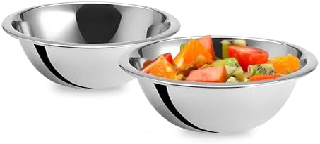 OCS Parts 0.75 Quart Mixing Bowls | Set of 2 | 7-Inch Stainless Steel