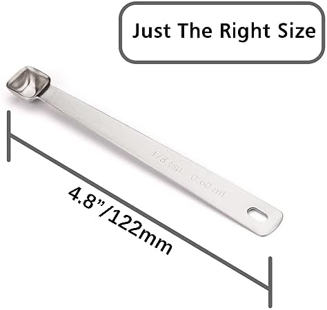 1PCS 1/8tsp(0.6ml) Tiny Measuring Spoon, Small Teaspoon for Tiny Amounts
