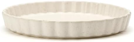 Ceramic Pie Pan for Baking[10 inch],NonStick Ceramic Quiche Baking Dish