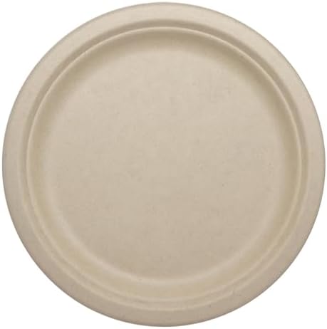 World Centric Compostable Round Paper Plates, 9 Inch (Pack of 20)