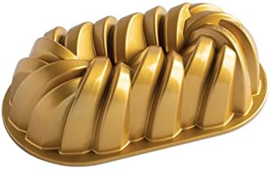 Nordic Ware Braided Loaf, 6 Cup, Gold (Pack of 3)
