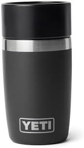 YETI Rambler 8 oz Travel Bottle, Stainless Steel, Vacuum Insulated with Leakproof Commuter Cap, Black