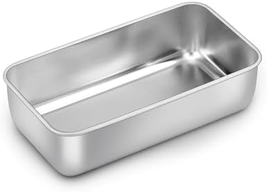 Homikit 9x5 Inch Stainless Steel Loaf Pan for Baking Bread, Non Toxic, 1PC