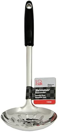 Chef Craft Heavy Duty Slotted Skimmer, 13.75 inch, Stainless Steel (Pack of 2)