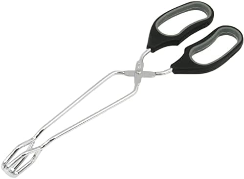 Chef Craft Classic Offset Tongs, 12 inches in length, Black