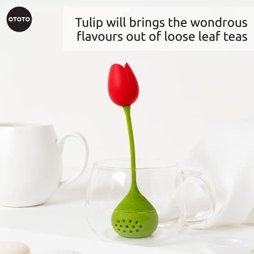 Cute Tea Infuser by OTOTO - Loose Leaf Tea Steeper, Tea Accessories, Tea Diffusers, Tea Infuser for Loose Leaf Tea, Tea Strainers, Cute Gifts, Tea Gift Set, Kitchen Gifts, Cooking Gadgets