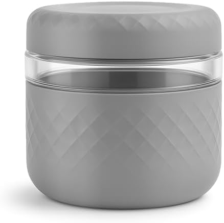 24 oz/3 Cup Glass Lunch Bowl Container with Lid, Leak & Spill Proof