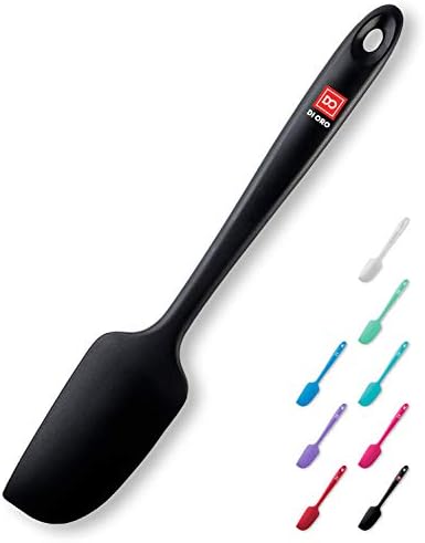 DI ORO Mini Silicone Spatula - Small Jar Scraper, 600F Heat Resistant