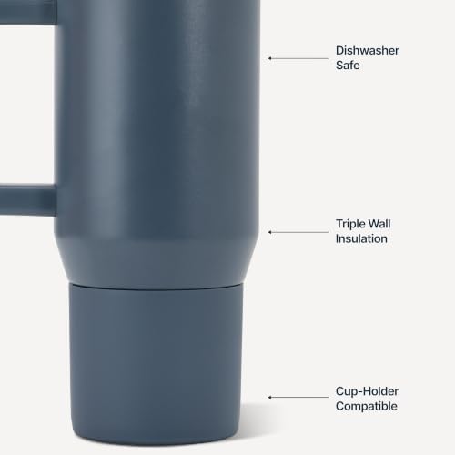 HydroJug Coffee Traveler 20oz Ceramic-Lined Mug with Handle, Cascade