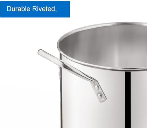 12 Quart Stainless Steel Stock Pot, Silver