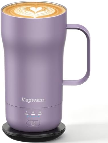 Kepwam Heated Coffee Mug T4, 16oz Smart Mug with Constant Temp Control