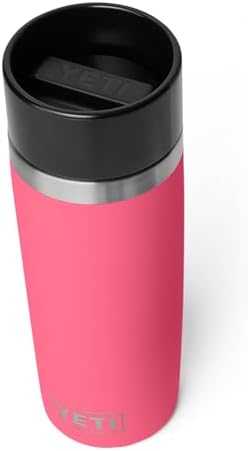 YETI Rambler 16 oz Travel Bottle, Stainless Steel, Vacuum Insulated with Leakproof Commuter Cap, Tropical Pink