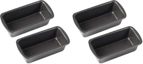 2PCS Small Loaf Pan for Baking Bread, 1lb Bread Loaf Tin, 7.5 x 3.5 x 2.4 inch Banana Bread Pans, Non-Stick Meatloaf Pan, Rectangular Bread & Loaf Tins for Ovens Air Fryer (Pack of 2)