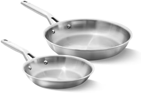 Calphalon Stainless Steel 8-Inch and 10-Inch Fry Pan Set