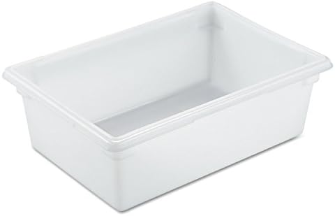 Rubbermaid Commercial Products Food Storage Box/Tote for Restaurant/Kitchen/Cafeteria, 12.5 Gallon, White