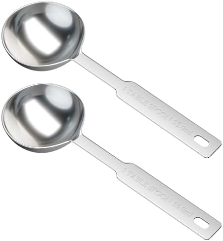 2PCS 1tbsp(15ml) Stainless Steel Measuring Spoon