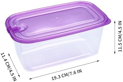 KIGI Food Containers, Snap-on Lids, BPA-Free Plastic, Lightweight & Portable for on-the-go, Vented & Microwave Safe for Leftovers, Stackable (4.4 Cup 6 PACK)