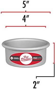 Fat Daddio's PCC-42 Anodized Aluminum Round Cheesecake Pan, 4 x 2 Inch