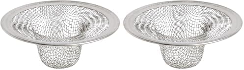 Danco 88820 2 in. Mesh Bathroom Lavatory Sink Strainer, Stainless Steel (Pack of 2)