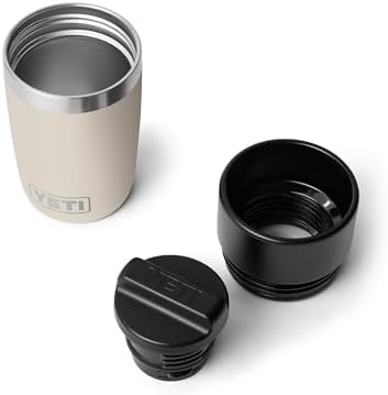 YETI Rambler 8 oz Travel Bottle, Stainless Steel, Vacuum Insulated with Leakproof Commuter Cap, Cape Taupe