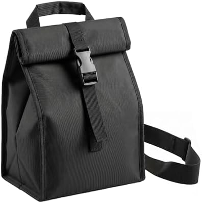ZM-YOUTOO Insulated Foldable Lunch Bag- Lightweight Portable with Adjustable Shoulder Strap Lunch Box for Men, Women, Office, Work, Picnic, Hiking and Beach