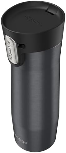 Contigo Travel Mug, Vacuum-Insulated Stainless Steel | AUTOSEAL Technology | Easy-Clean Lid | 20 oz | 2-Pack, Pack of 4