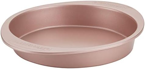 Farberware Nonstick Bakeware Baking Pan / Nonstick Cake Pan, Round - 9 Inch, Red