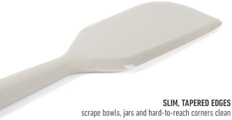 Calphalon Edge Silicone Scraper, Flexible Kitchen Scraper Spatula with Reinforced Core, Heat-Resistant Nonstick-Safe Baking & Mixing Tool for Kitchen Use, Taupe