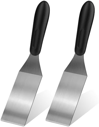 2Pcs Stainless Steel Mini Spatula Kitchen Cooking Baking Serving Tool