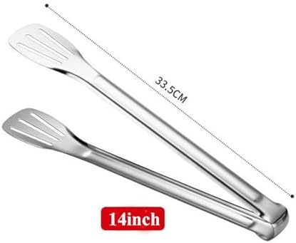 2 Pack Kitchen Tongs Stainless Steel Locking Cooking Barbecue Grilling Food Tongs Kitchen Clamps Sturdy High Resistant Heat Tongs (4PC (7inch,9inch,12inch,14inch))