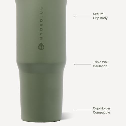 HydroJug Sport 32 oz Insulated Stainless Steel Water Bottle, Courtyard