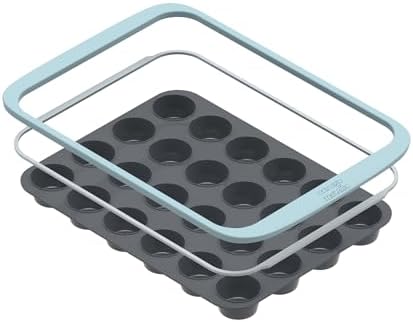 Chicago Metallic Silicone Mini Muffin Pan 24 Cup - 10 Inch