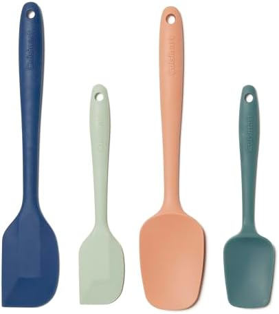 Cuisinart High Heat Resistant Spatulas, Set of 4, Multicolor, CTG-00-S4SD