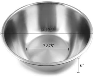 Fox Run Stainless Steel Mixing Bowl, Set of 3 Nesting Mixing Bowls