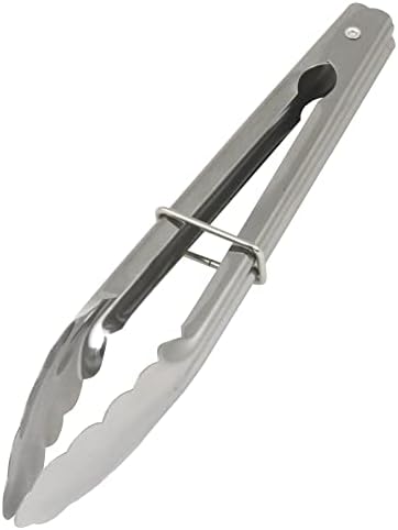 Chef Craft Clam Shell Tongs, 9-Inch, Stainless Steel