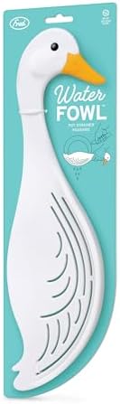 Genuine Fred WATERFOWL Goose Pot Strainer – Great for Pasta and Vegetables - Easy One-Handed Draining - Space-Saving Design - Funny Kitchen Gadget and Accessory