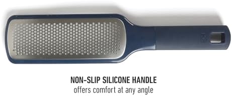 Calphalon Prime Stainless Steel Handheld Cheese Grater W/Cover & Rubber Handle - Navy Blue
