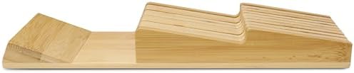 Bamboo In-Drawer Knife Block,Knife Block without Knives, Fit for 9 Knives