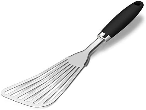 304 Stainless Steel Fish Spatula, Thin Flexible Slotted Turner