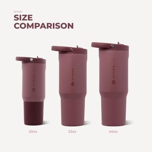 HydroJug Sport 40 oz Insulated Stainless Steel Water Bottle, Canyon Rose