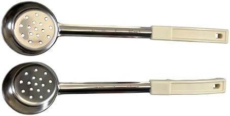3 oz Slotted Stainless Steel Portion Control Ladle Spoodle - [Pack of 2]