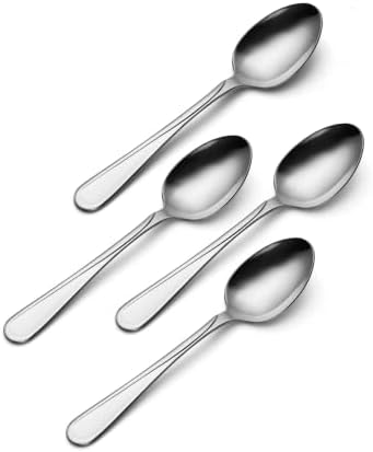 Oneida Flatware Flight Dinner Spoons 18/0 Silverware Set for 4, (4-Piece)