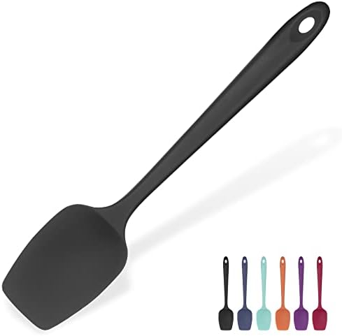 U-Taste Silicone Spoon Spatula, 600°F High Temp Spoonula, 11.38", Black