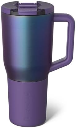 BrüMate Müv - 35oz 100% Leak Proof Insulated Coffee Mug with Handle & Lid - Stainless Steel Coffee Travel Mug - Double Walled Coffee Cup (Dark Aura)