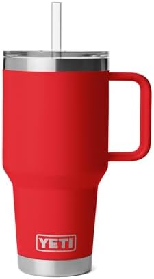 YETI Rambler 35 oz Straw Mug 2.0, Rescue Red