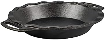 Lodge Pre-Seasoned Cast Iron Pie Pan with Dual Handles, 9 Inches